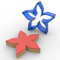 Çiçek Polikarbon Kopat Kurabiye Kalıbı