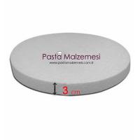 Strafor Yuvarlak Pasta Altlığı 26x3 cm