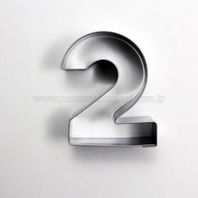 2 Rakam Modeli Kurabiye Kalıbı Metal Kopat