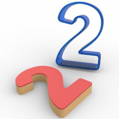 2 Rakamı Polikarbon Kopat Kurabiye Kalıbı