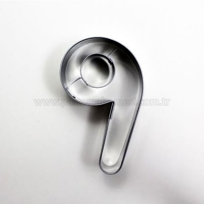 9 Rakam Modeli Kurabiye Kalıbı Metal Kopat