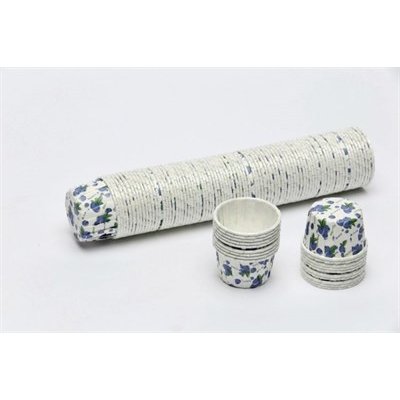 Çiçekli Cupcake Pet Kapsül 50 Adet