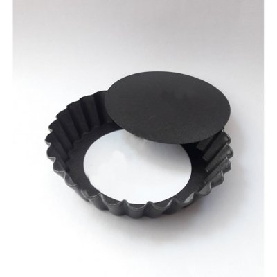 Oluklu Yuvarlak Tart Kalıbı 10x10 cm H:2 cm