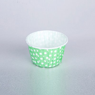 Yeşil Puantiyeli Cupcake Pet Kapsül50 Adet